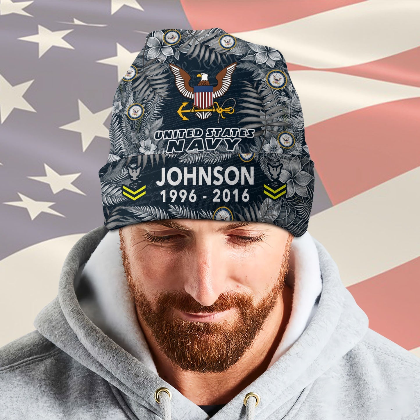 US Navy – Beanie Hat – Tropical Honor Emblem