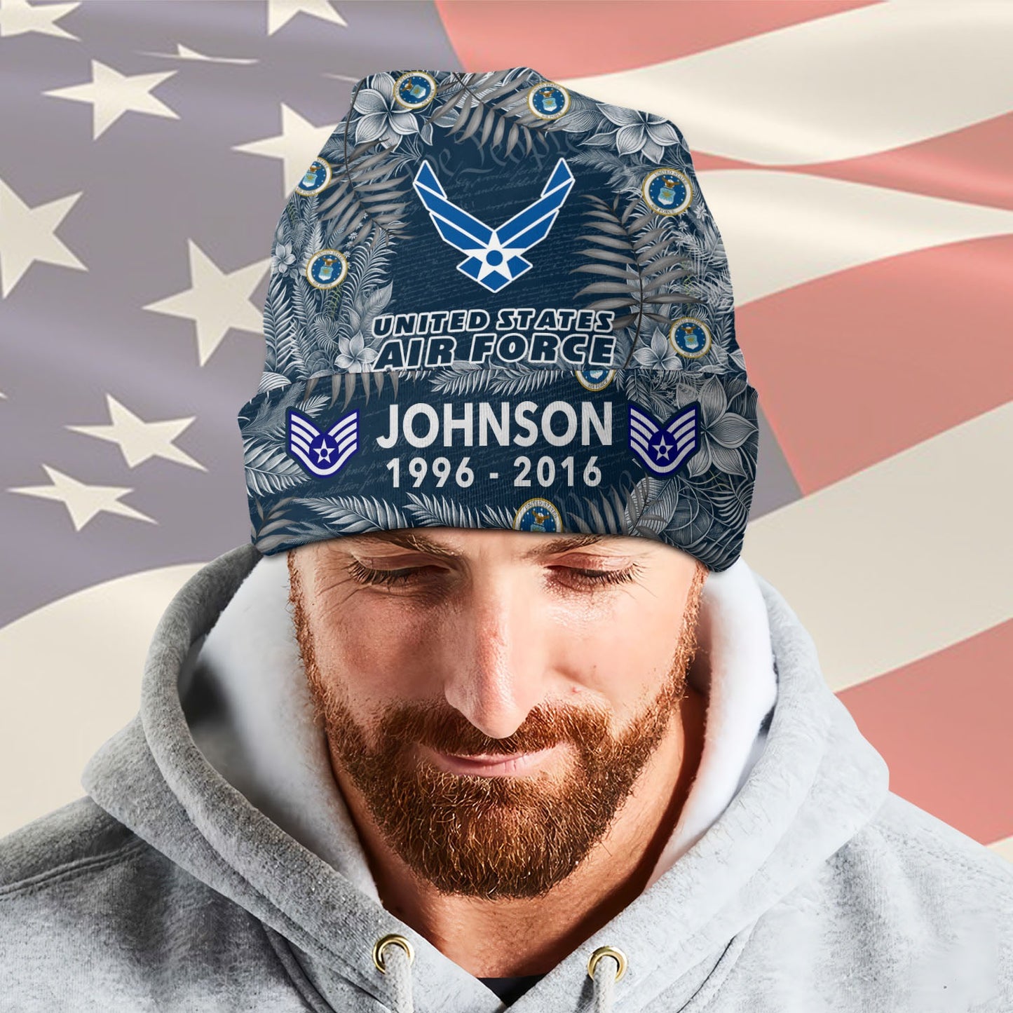 US Air Force – Beanie Hat – Tropical Honor Emblem