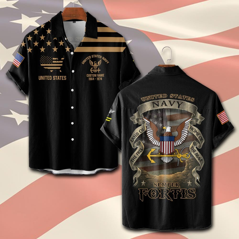 U.S Navy – T-shirt – Vintage Gold Statement