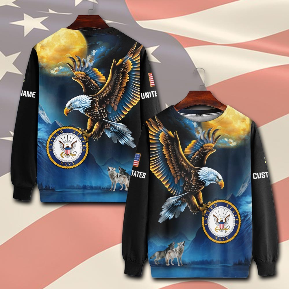 U.S Navy – T-shirt – Golden Moon Eagle