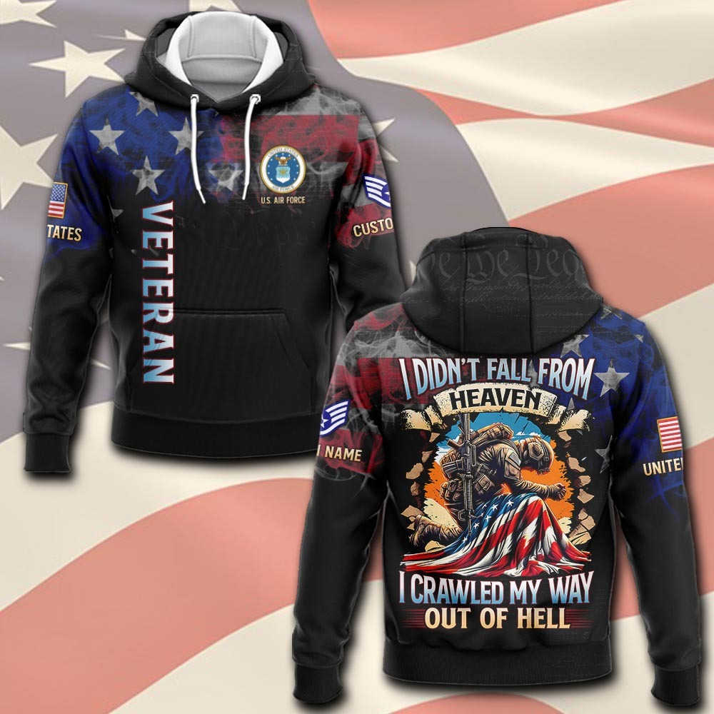U.S Air Force – T-shirt – CRAWLED MY WAY OUT OF HELL