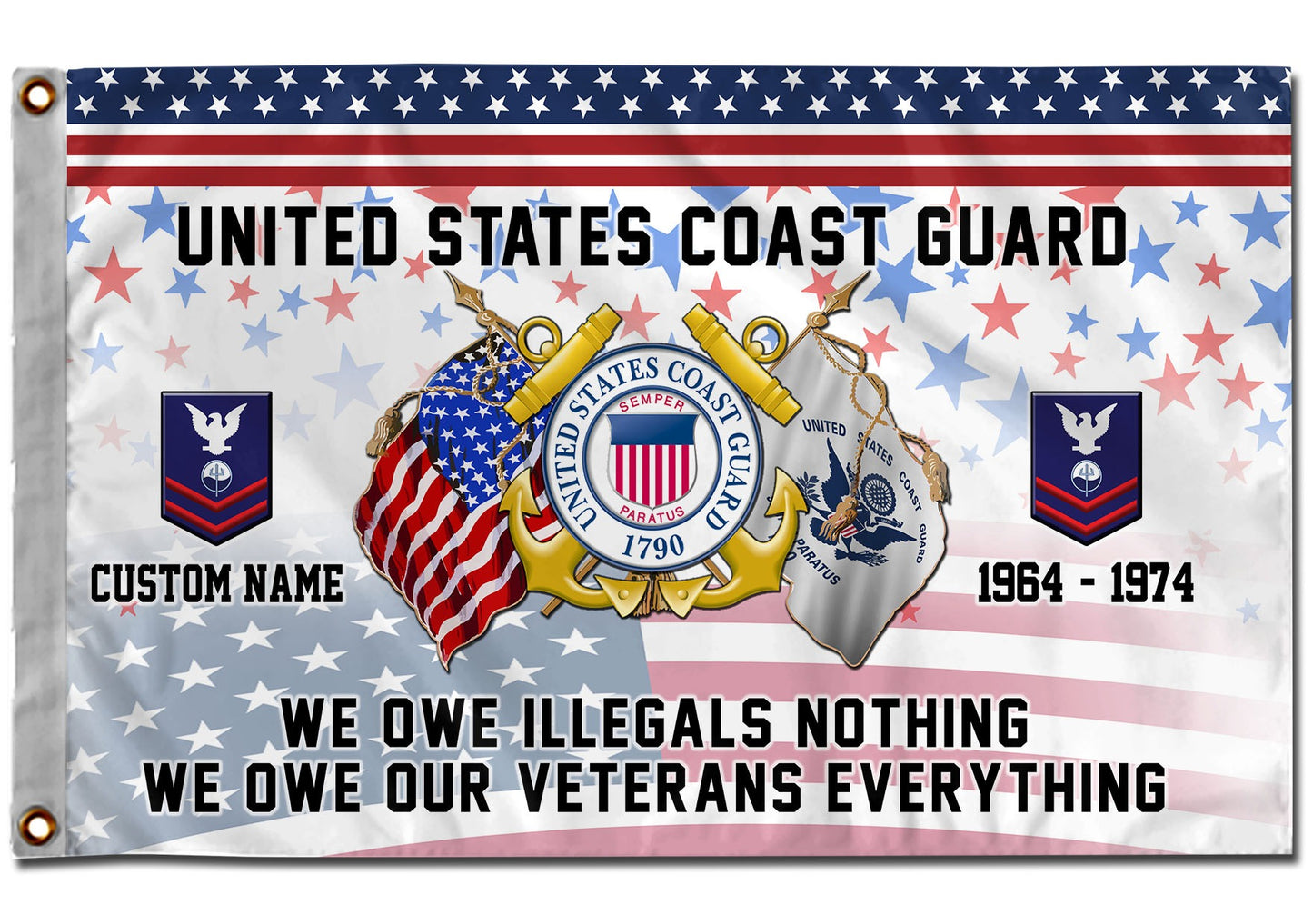 U.S. Coast Guard Flying Flag – Semper Paratus