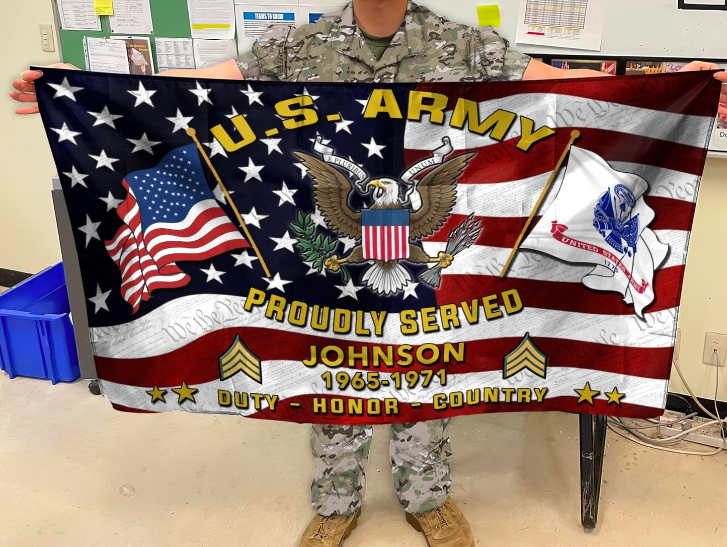 U.S. Army Flying Flag – DUTY - HONOR - COUNTRY