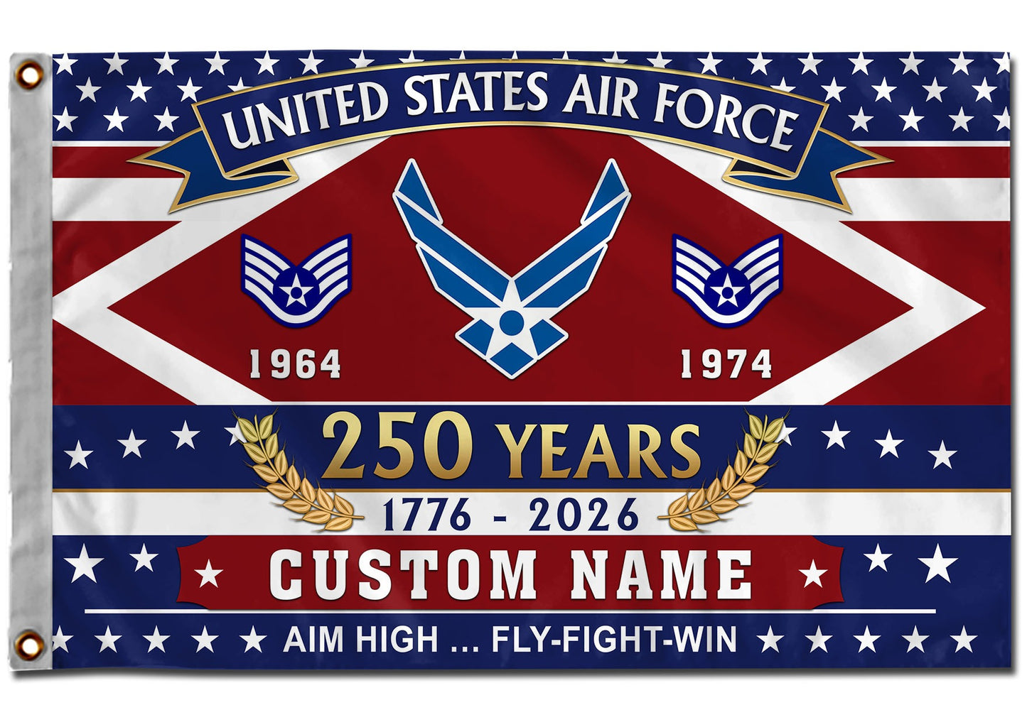 U.S. Air Force Flying Flag – 250 Years Of Freedom