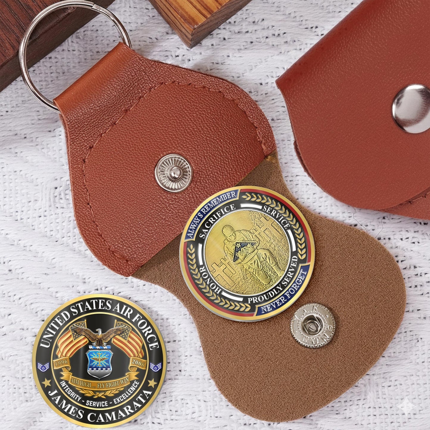 US Air Force – Military Printed Challenge Coin – Patriot Gold Seal