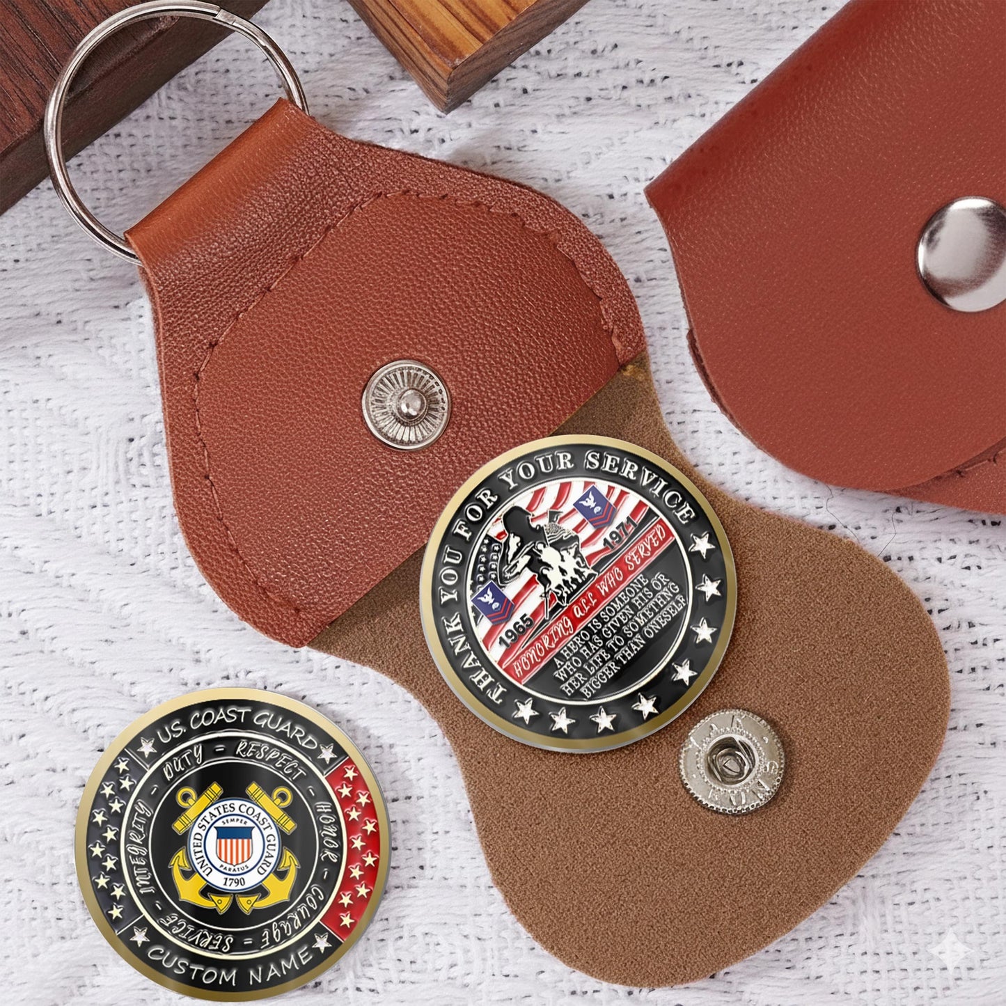 US Coast Guard – Military Printed Challenge Coin – Heroic Tribute Crest
