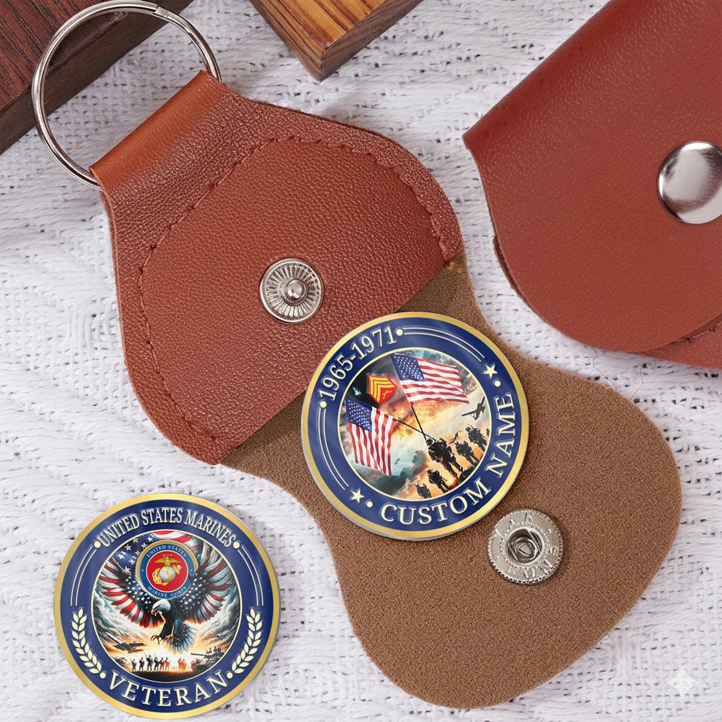 US Marine Corps – Military Printed Challenge Coin – Rising Eagle Tribute