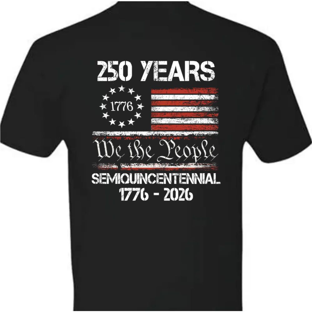 Celebrate Our America 250th Anniversary United States Semiquincentennial Back Side Dark Premium Tee