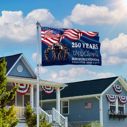 250 Years We The People Semiquincentennial Grommet Flag