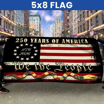 We The People 1776 2026 Flag, 250 Years of American Heritage Patriotic
