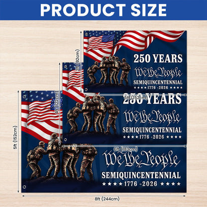 250 Years We The People Semiquincentennial Grommet Flag