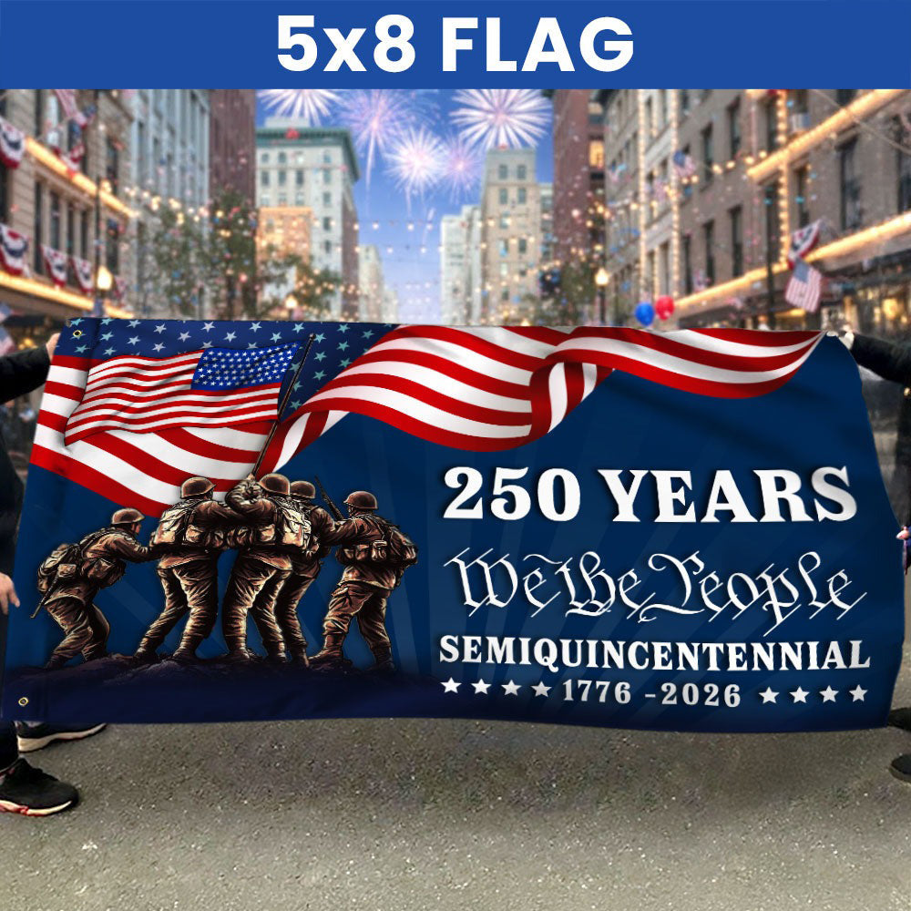 250 Years We The People Semiquincentennial Grommet Flag