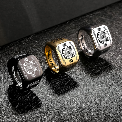 US Coast Guard – Engraved Men's Ring –  MERICAN BY BIRTH