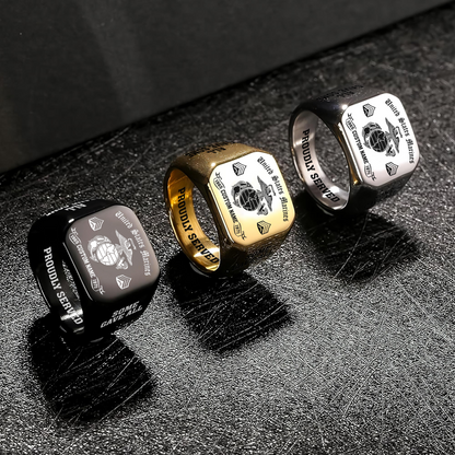 US Marine Corps – Engraved Men's Ring –   ALL GAVE SOME