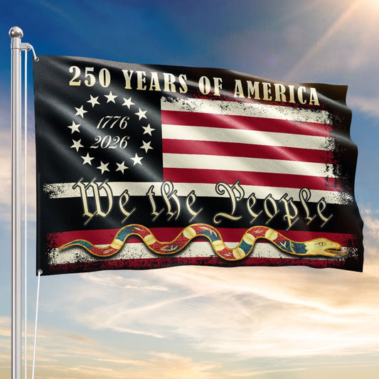 We The People 1776 2026 Flag, 250 Years of American Heritage Patriotic