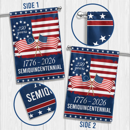 America 250th Anniversary Semiquincentennial Decorative Flag