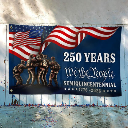 250 Years We The People Semiquincentennial Grommet Flag