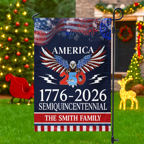 250 Years America Semiquincentennial Garden Flag