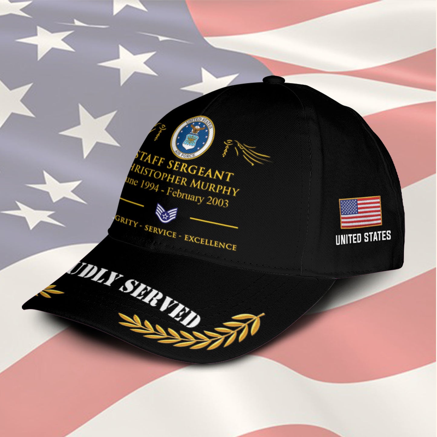 US Air Force – Classic Cap – TKE7893 – Proud US Veteran
