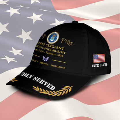 US Air Force – Classic Cap – TKE7893 – Proud US Veteran