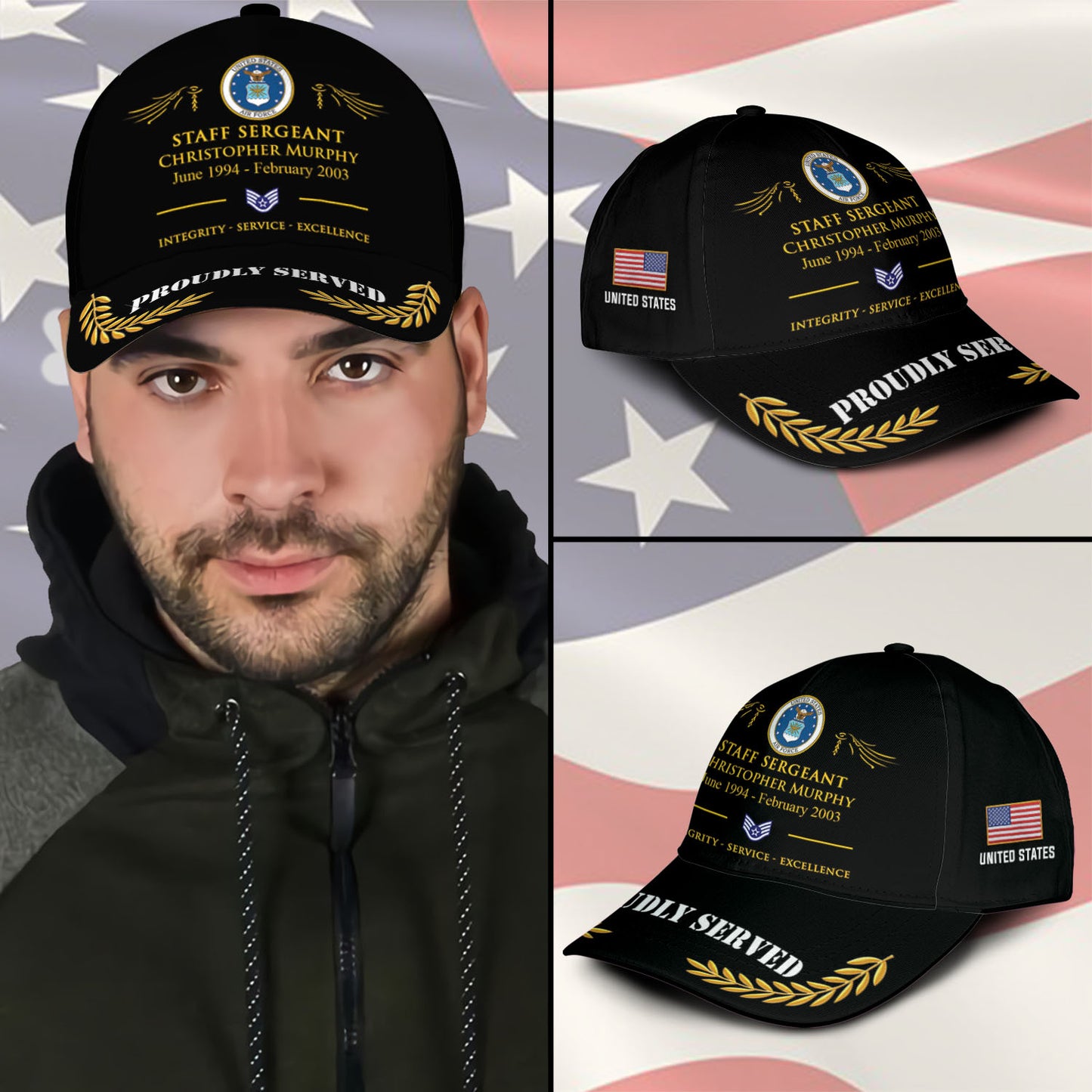 US Air Force – Classic Cap – TKE7893 – Proud US Veteran