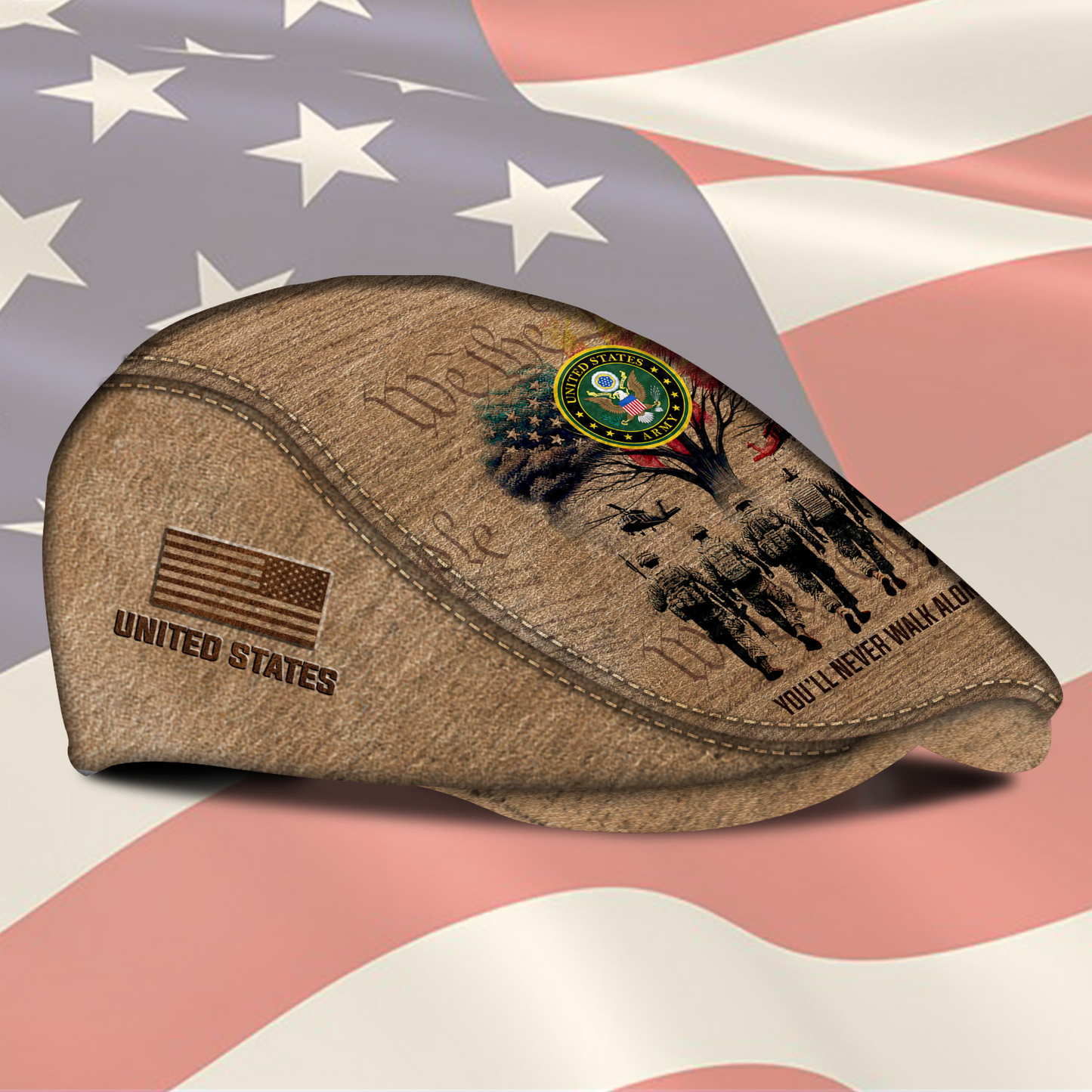 Personalized U.S. Army Rank Jeff Cap
