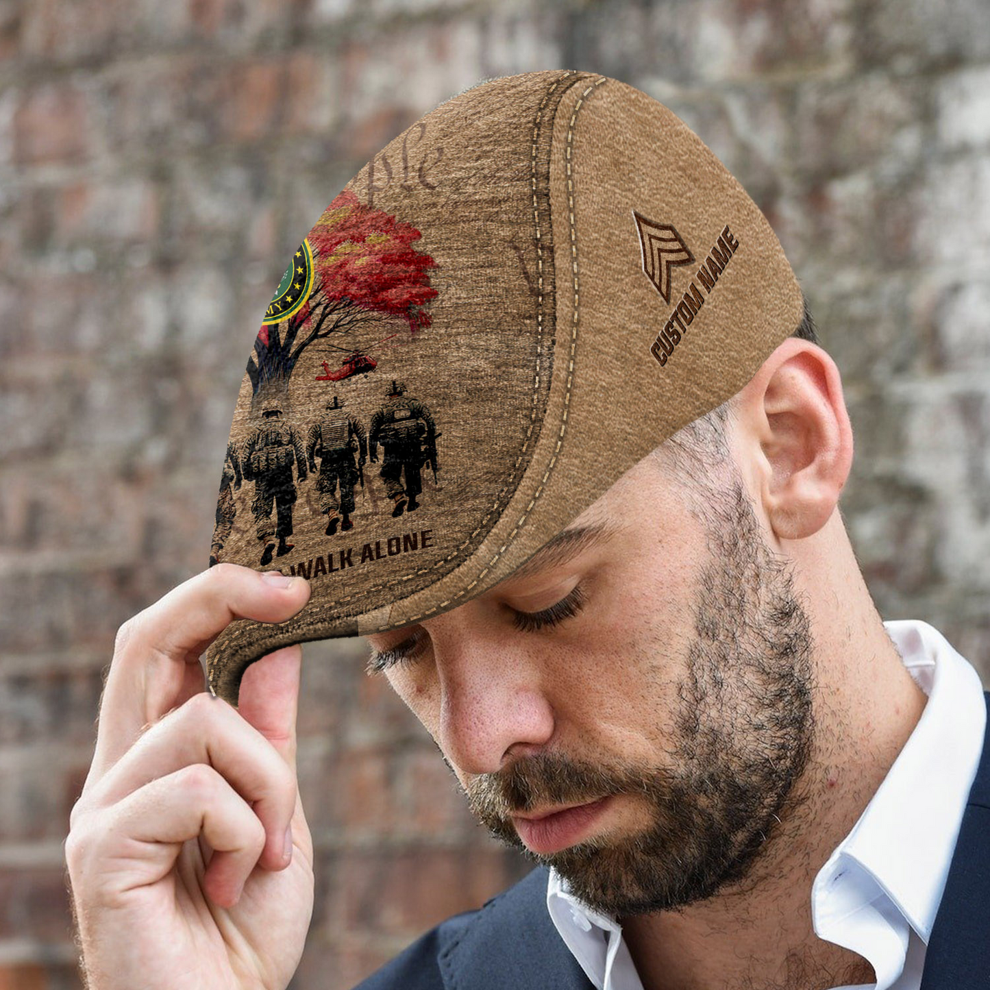 Personalized U.S. Army Rank Jeff Cap