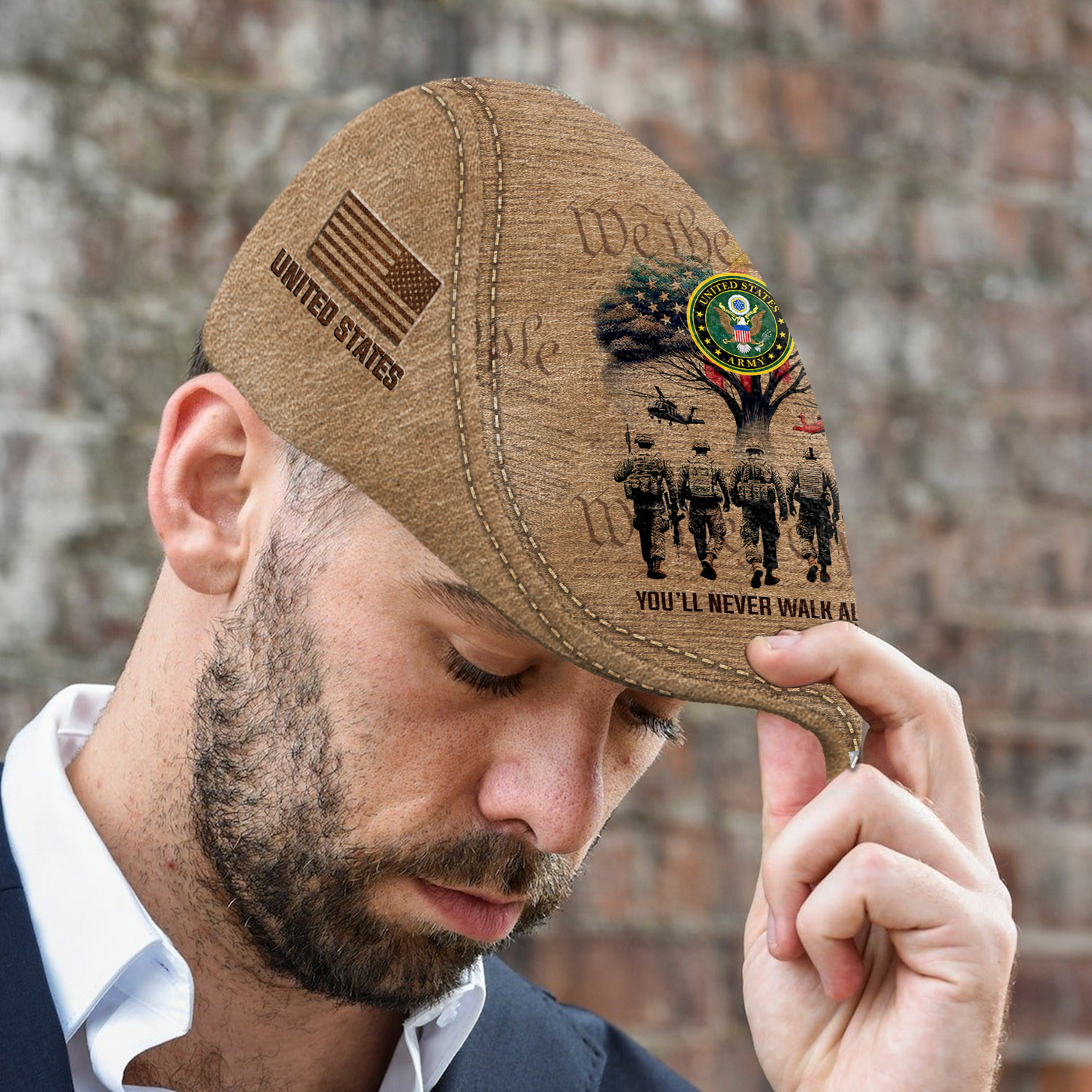 Personalized U.S. Army Rank Jeff Cap