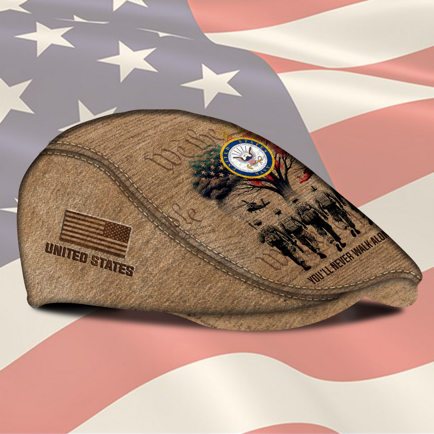 Personalized U.S. Navy Rank Jeff Cap