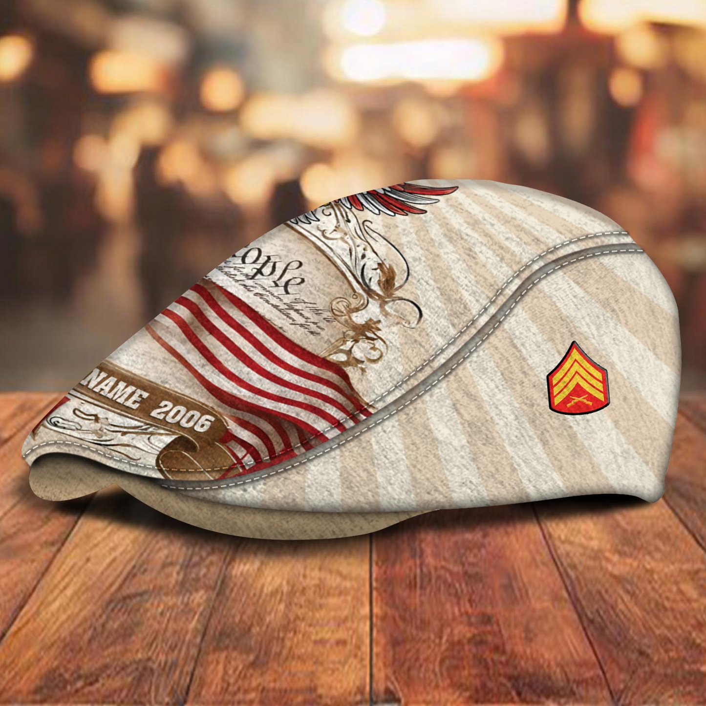 Personalized U.S. Marine Corps  Veteran Cap – Custom Name & Years of Service