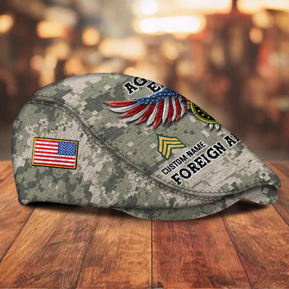 Custom U.S. Army Veteran Jeff Cap – Name, Rank & Service Years Personalized