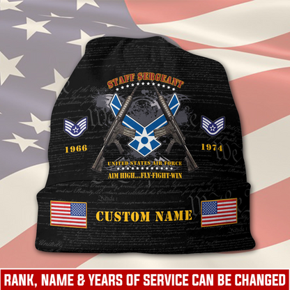 US Air Force – Beanie Hat – Black Valor Emblem