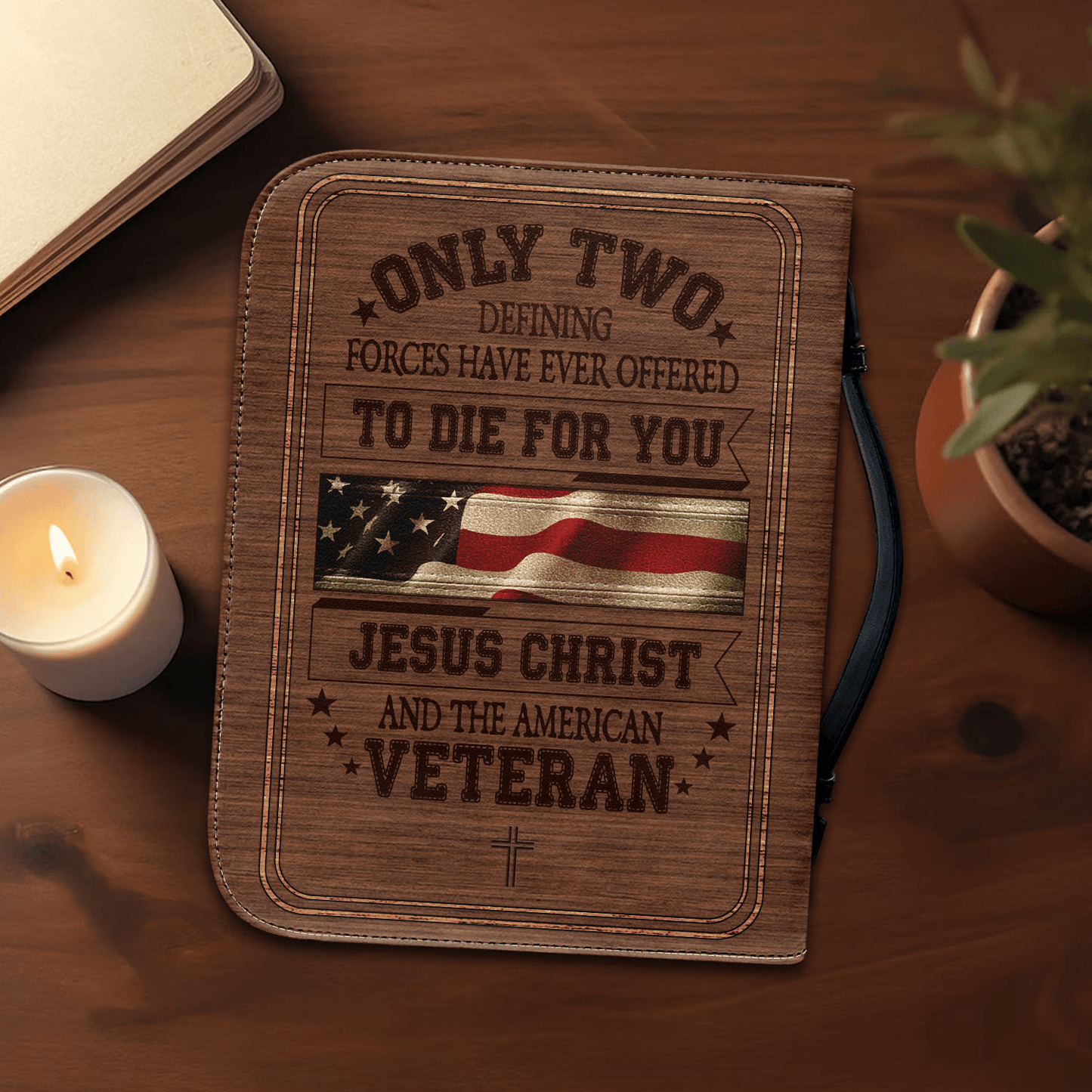 US Marine Corps – Bible Cover –  Faith & Honor Veteran