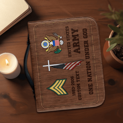 US Army – Bible Cover – Faith & Honor Veteran