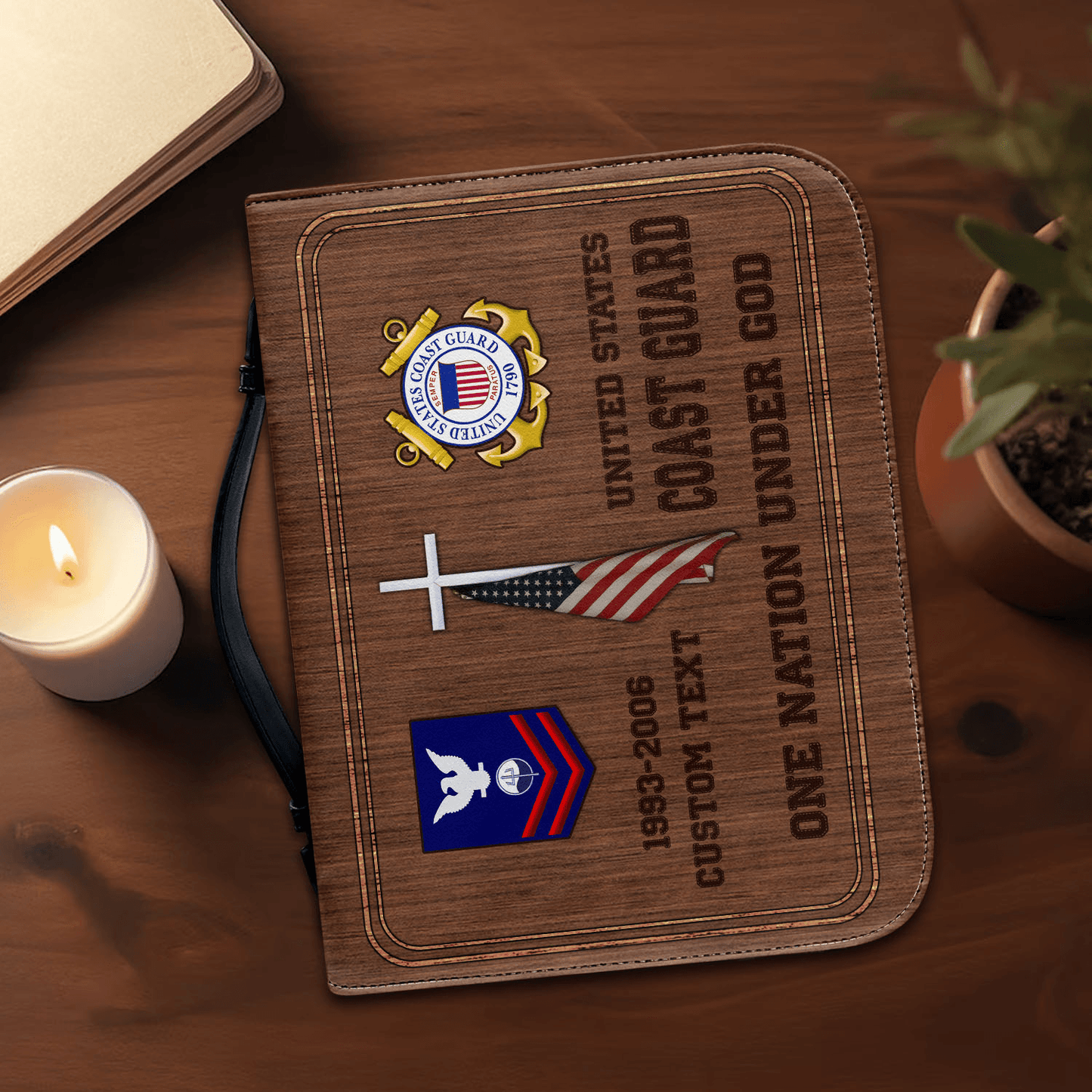 US Coast Guard – Bible Cover – Faith & Honor Veteran