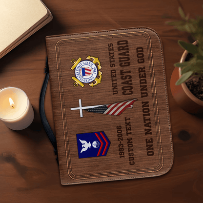 US Coast Guard – Bible Cover – Faith & Honor Veteran