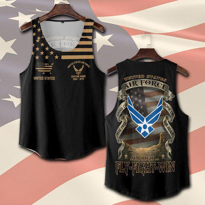 U.S Air Force – T-shirt – Vintage Gold Statement