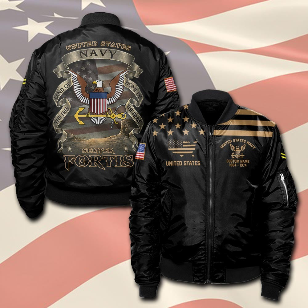 U.S Navy – T-shirt –  Vintage Gold Statement