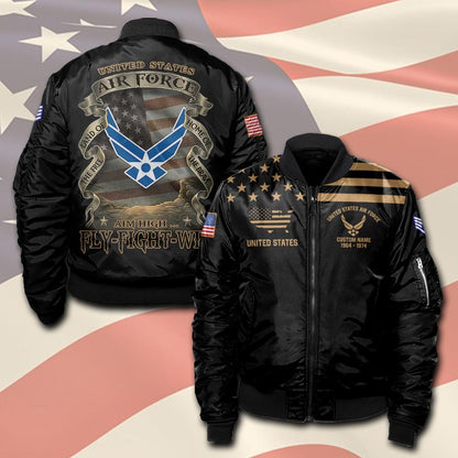 U.S Air Force – T-shirt – Vintage Gold Statement