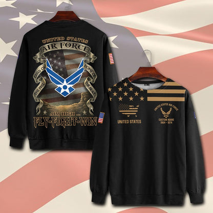 U.S Air Force – T-shirt – Vintage Gold Statement