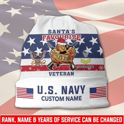 US Navy – Beanie Hat – Santa’s Favorite Veteran