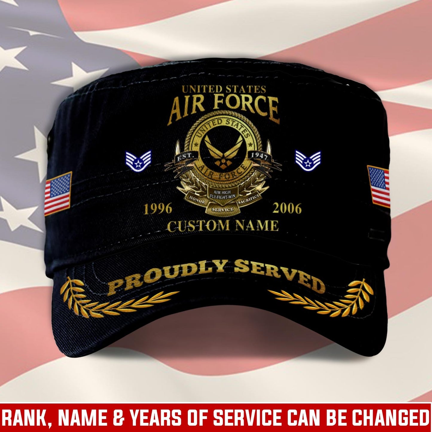 US Air Force – Military Cap -  Noble Service Emblem
