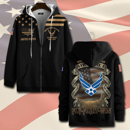 U.S Air Force – T-shirt – Vintage Gold Statement