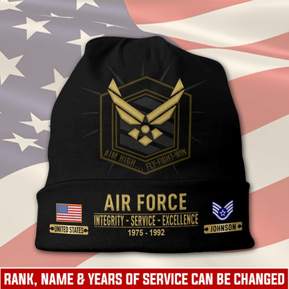 US Air Force – Beanie Hat – Veteran Tribute Patch