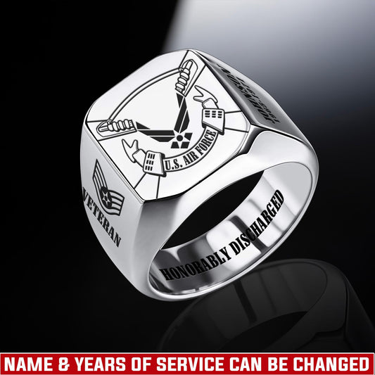 US Air Force – Engraved Men's Ring – Service Legacy Ring