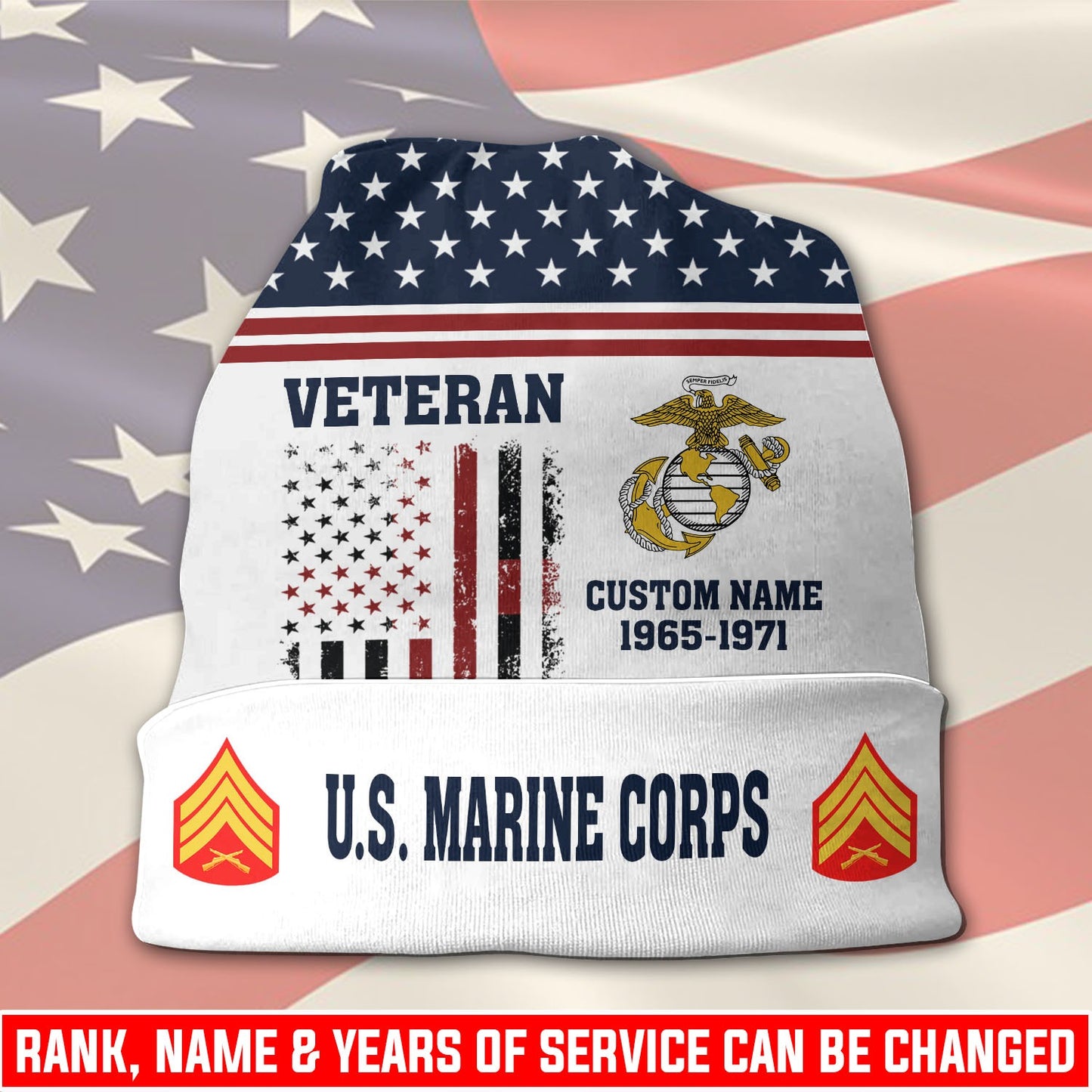 US Marine Corps – Beanie Hat – Veteran