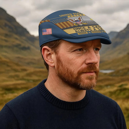 Custom U.S. Navy Jeff Cap –  Old School Veteran Patch