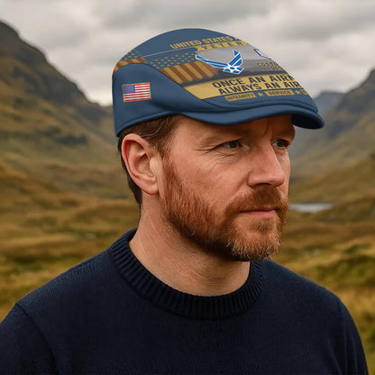 Custom U.S. Air Force Jeff Cap – Old School Veteran Patch