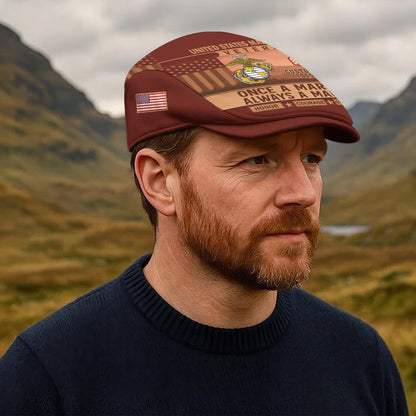 Custom U.S. Marine Corps Jeff Cap – Old School Veteran Patch