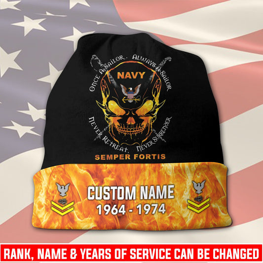 US Navy – Beanie Hat – Flame Warrior Emblem